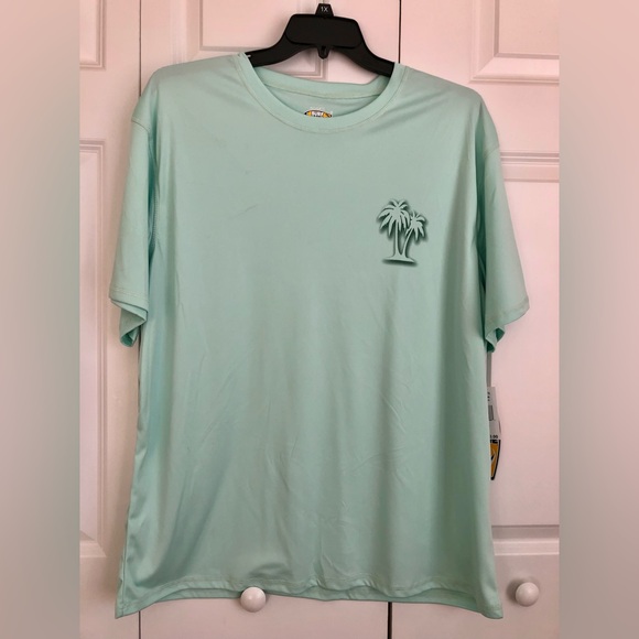 SURF ZONE MENS SURF & SWIM SHIRT SIZE XXL AQUA AUTHENTIC SWIMWEAR PS214 - Picture 2 of 6